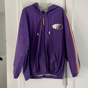 Large NFL Minnesota Viking jacket. 100% polyvinyl